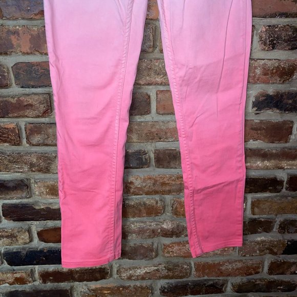 Aeropostale Pink Ombre Denim Skinny jeans Women's Size 3/4 - Picture 4 of 8